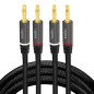 LogiLink Audio cable 2x2 Banana-plug
